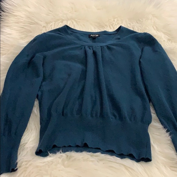 Apt 9 GUC Teal Sweater Size Large fits like medium - Picture 1 of 7